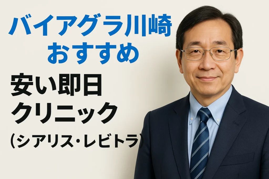 バイアグラ川崎おすすめ安い即日クリニック（シアリス・レビトラ）