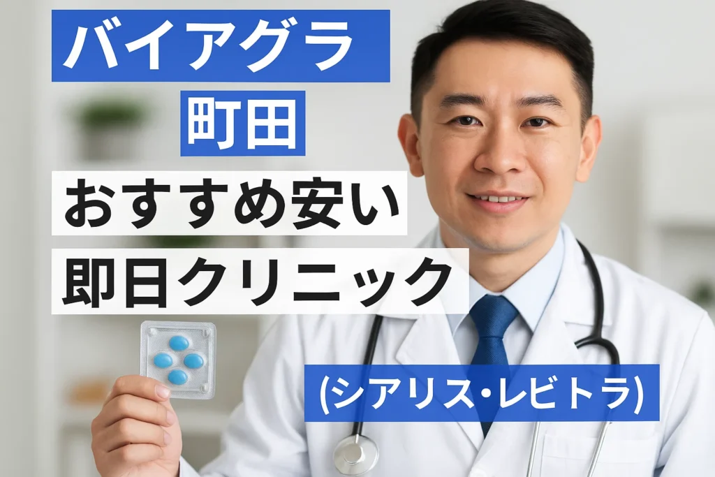バイアグラ町田おすすめ安い即日クリニック（シアリス・レビトラ）