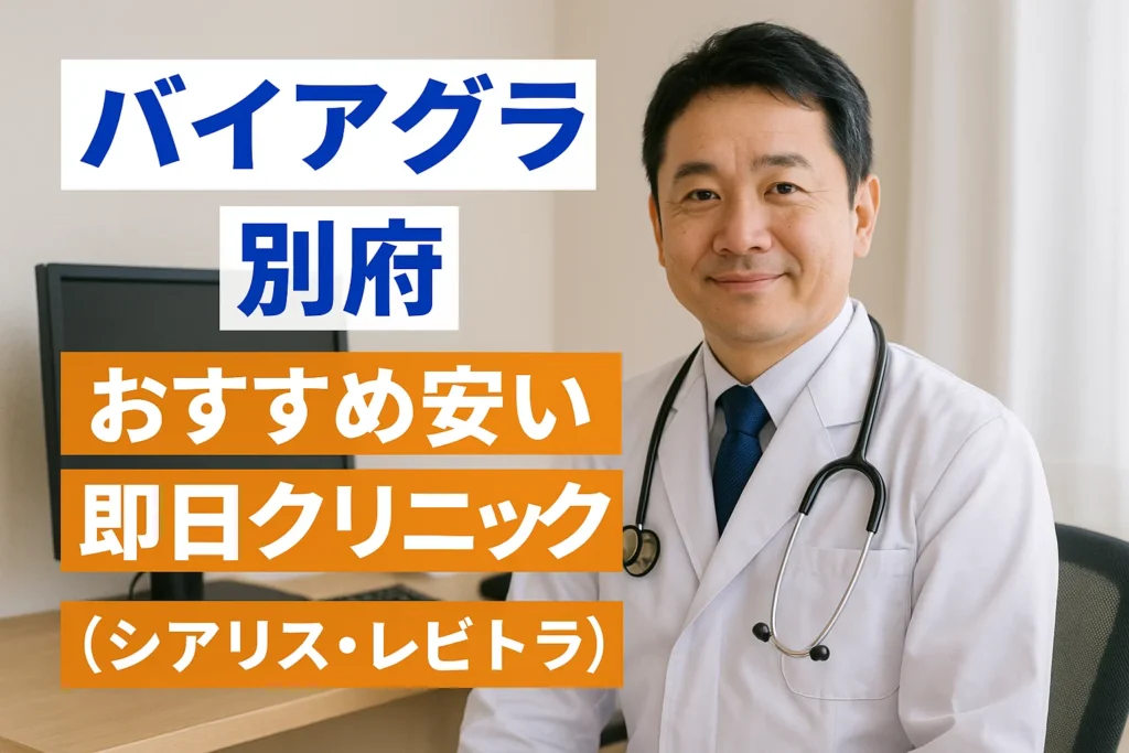 バイアグラ別府おすすめ安い即日クリニック（シアリス・レビトラ）